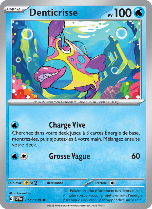 Denticrisse 051 — Écarlate et Violet (French Pokémon TCG card)