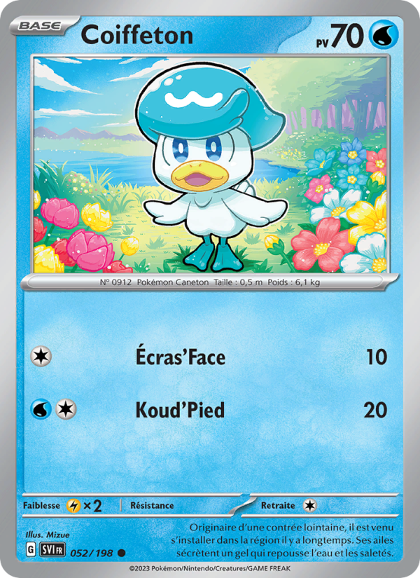 Coiffeton 052 — Écarlate et Violet (French Pokémon TCG card)