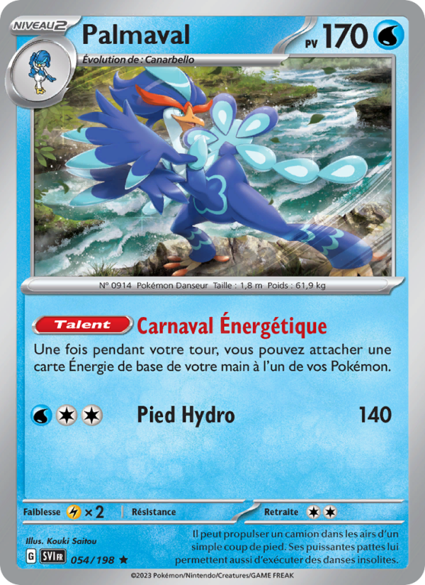 Palmaval 054 — Écarlate et Violet (French Pokémon TCG card)