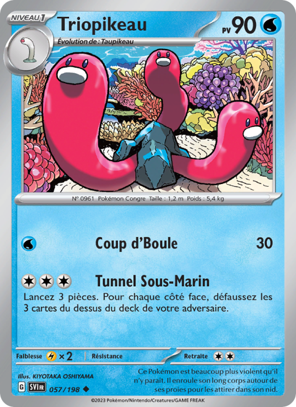 Triopikeau 057 — Écarlate et Violet (French Pokémon TCG card)