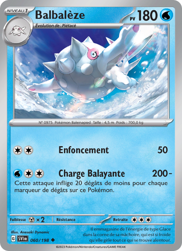 Balbalèze 060 — Écarlate et Violet (French Pokémon TCG card)