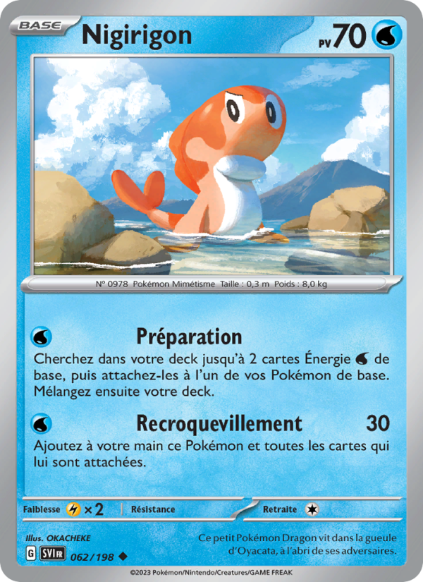 Nigirigon 062 — Écarlate et Violet (French Pokémon TCG card)
