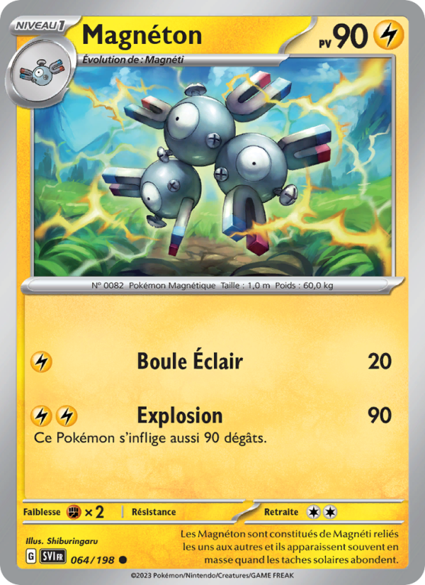 Magnéton 064 — Écarlate et Violet (French Pokémon TCG card)