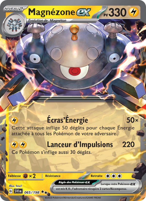 Magnézone-ex 065 — Écarlate et Violet (French Pokémon TCG card)