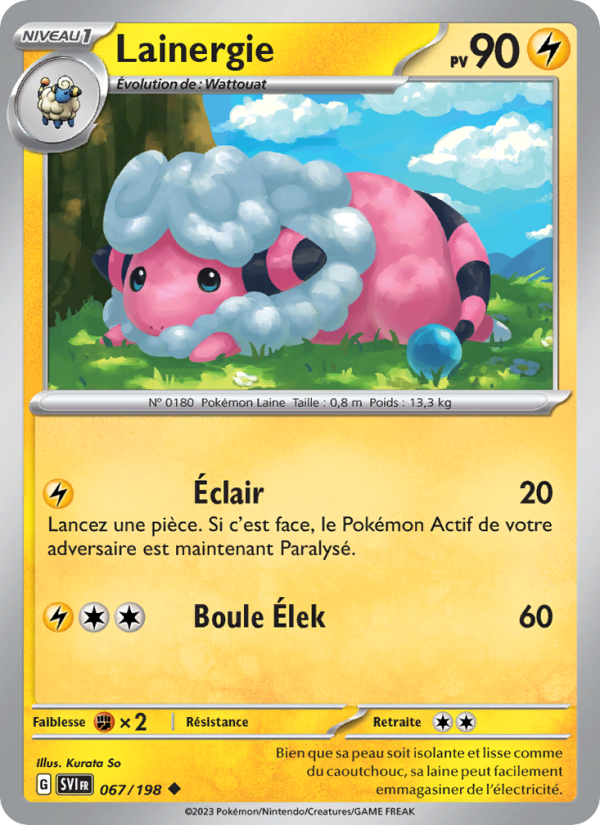 Lainergie 067 — Écarlate et Violet (French Pokémon TCG card)