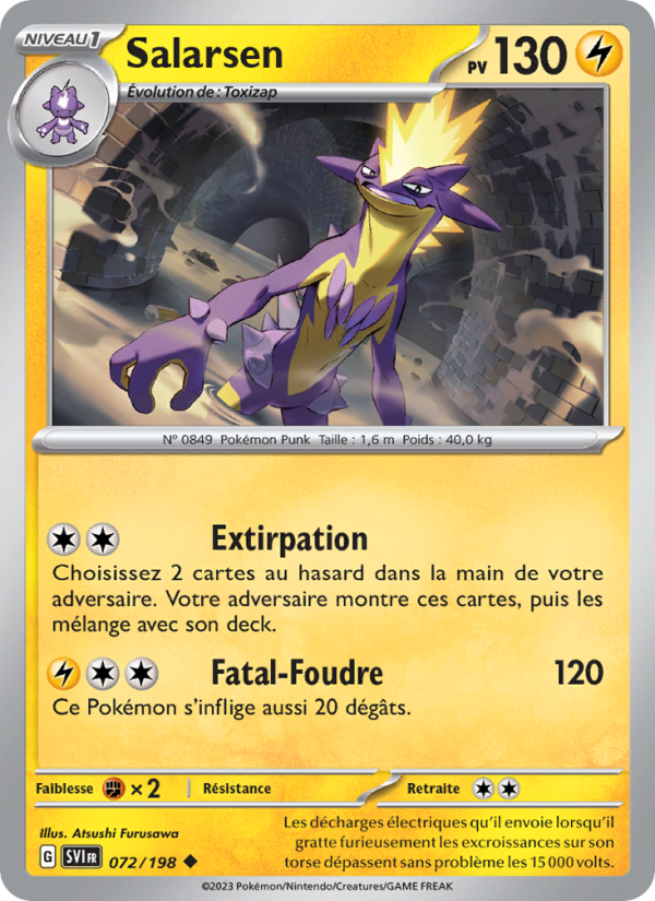 Salarsen 072 — Écarlate et Violet (French Pokémon TCG card)