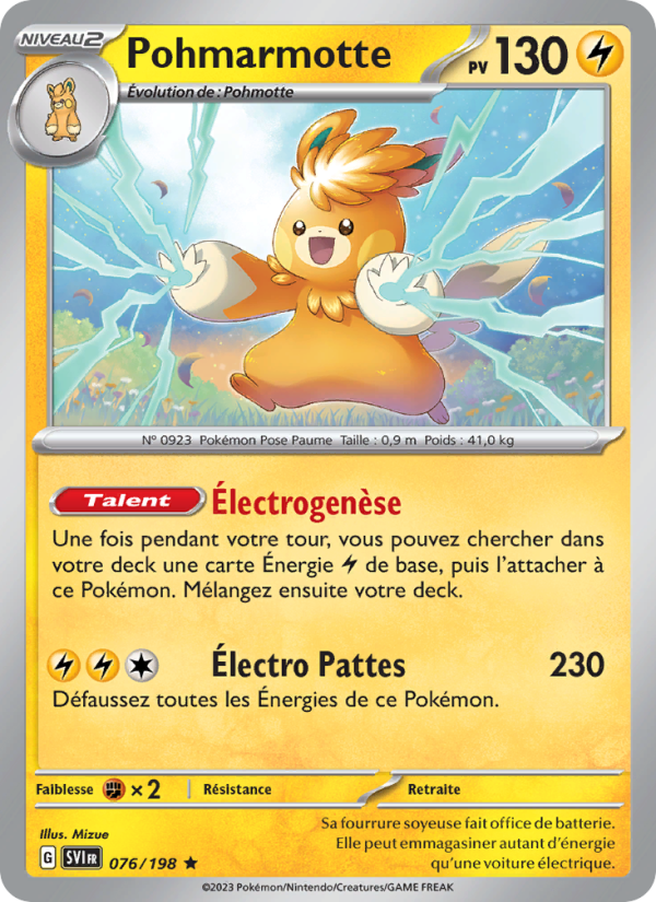 Pohmarmotte 076 — Écarlate et Violet (French Pokémon TCG card)