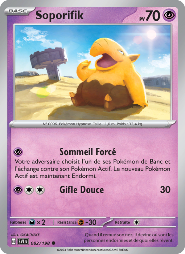 Soporifik 082 — Écarlate et Violet (French Pokémon TCG card)