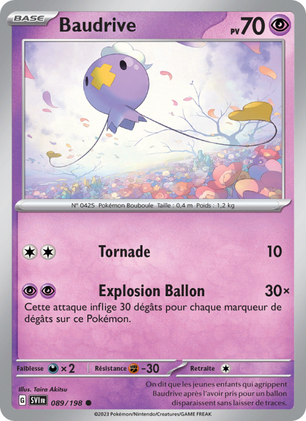 Baudrive 089 — Écarlate et Violet (French Pokémon TCG card)