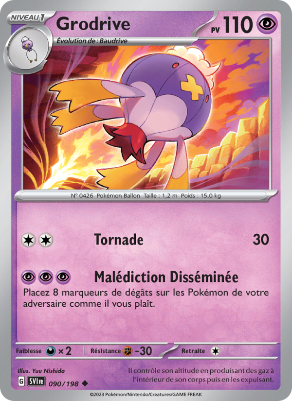 Grodrive 090 — Écarlate et Violet (French Pokémon TCG card)