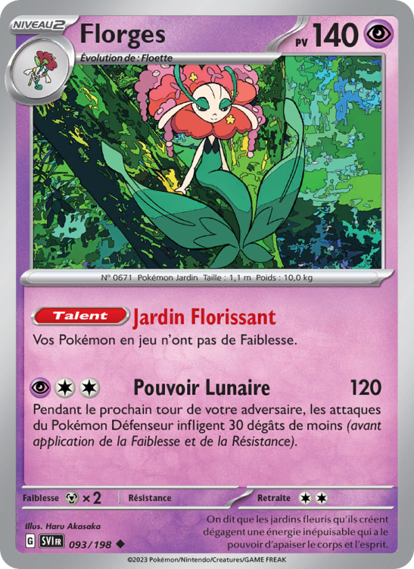 Florges 093 — Écarlate et Violet (French Pokémon TCG card)