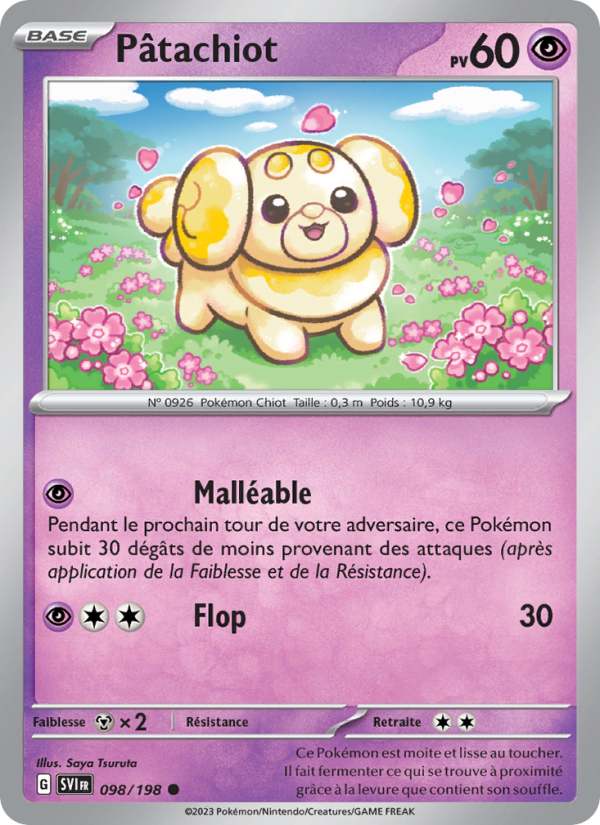 Pâtachiot 098 — Écarlate et Violet (French Pokémon TCG card)