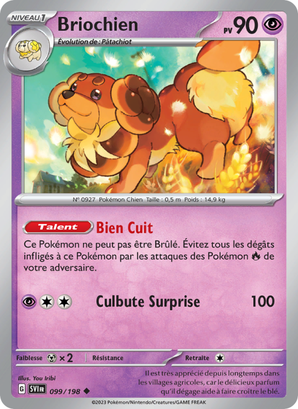 Briochien 099 — Écarlate et Violet (French Pokémon TCG card)