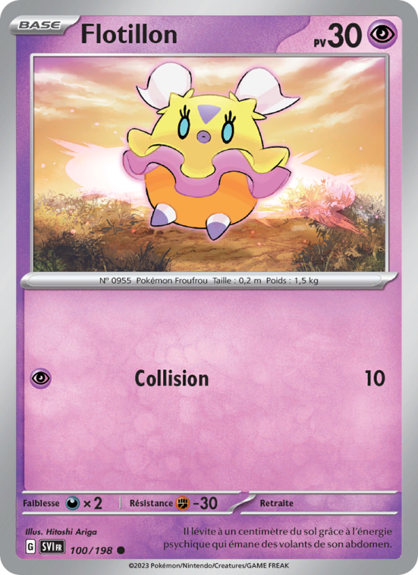Flotillon 100 — Écarlate et Violet (French Pokémon TCG card)