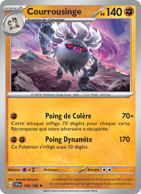 Courrousinge 109 — Écarlate et Violet (French Pokémon TCG card)