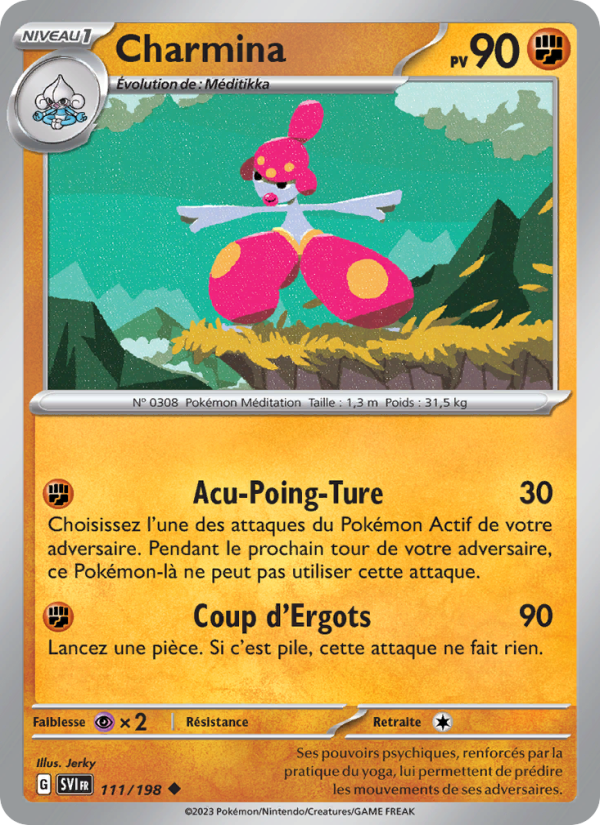 Charmina 111 — Écarlate et Violet (French Pokémon TCG card)
