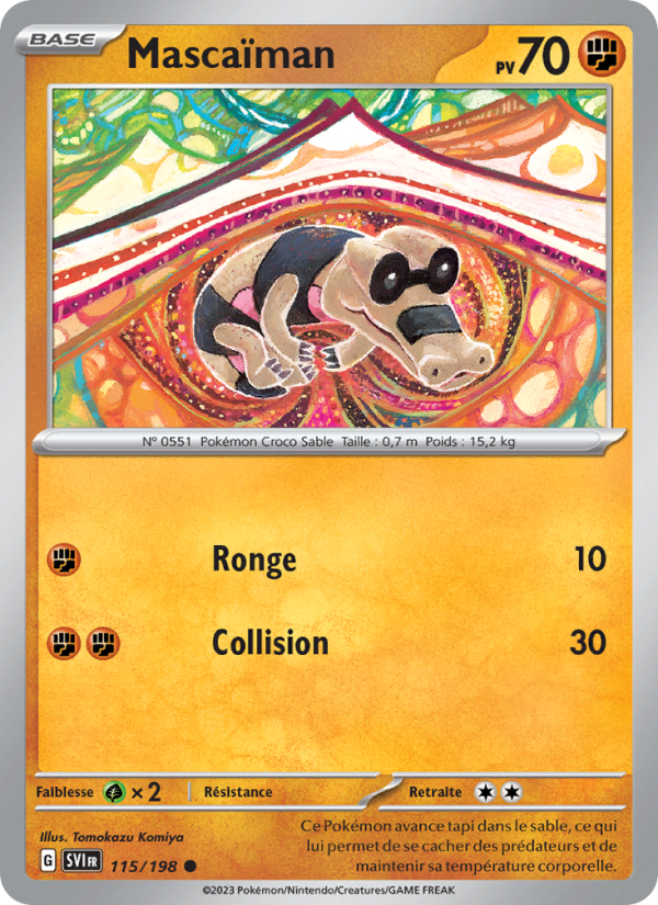Mascaïman 115 — Écarlate et Violet (French Pokémon TCG card)