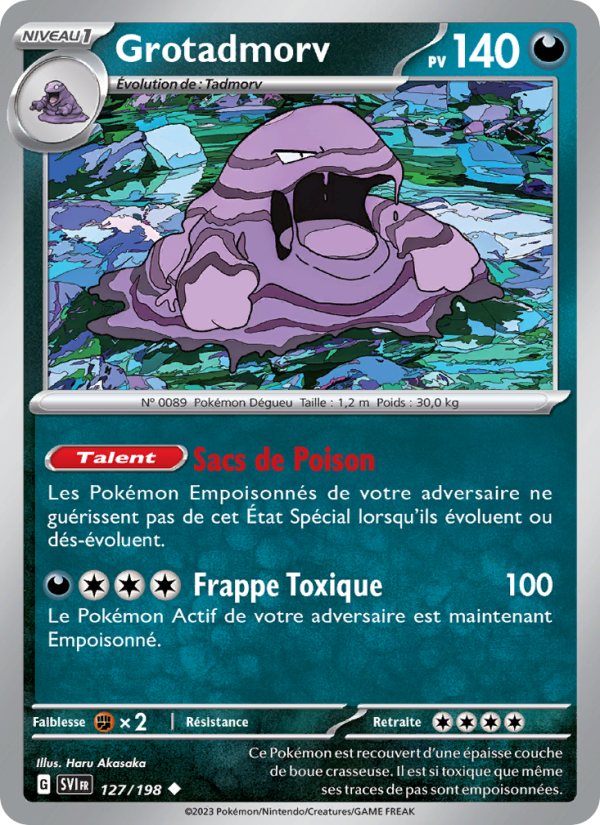Grotadmorv 127 — Écarlate et Violet (French Pokémon TCG card)