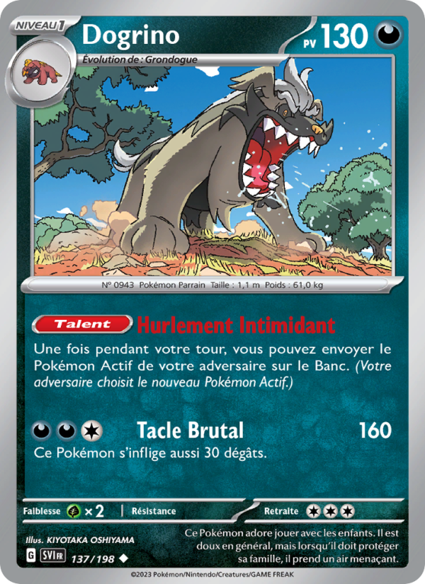 Dogrino 137 — Écarlate et Violet (French Pokémon TCG card)