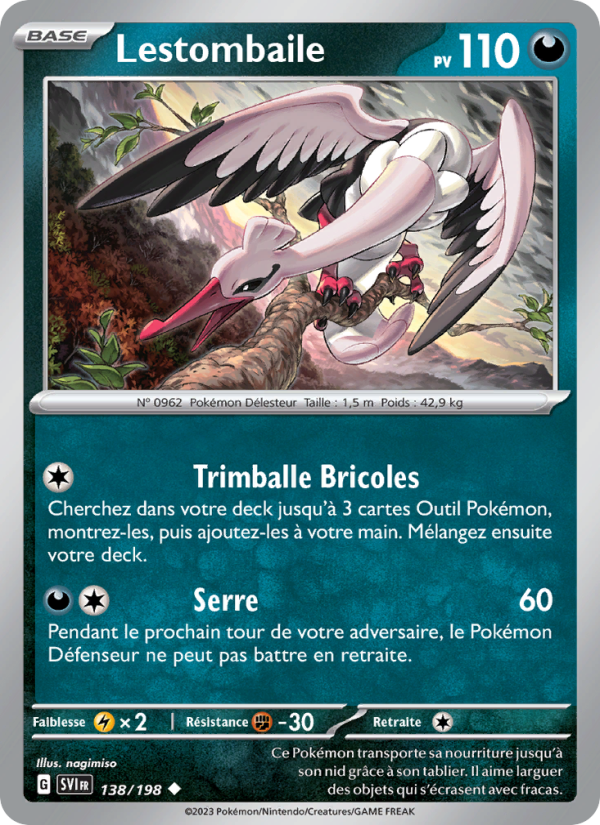 Lestombaile 138 — Écarlate et Violet (French Pokémon TCG card)