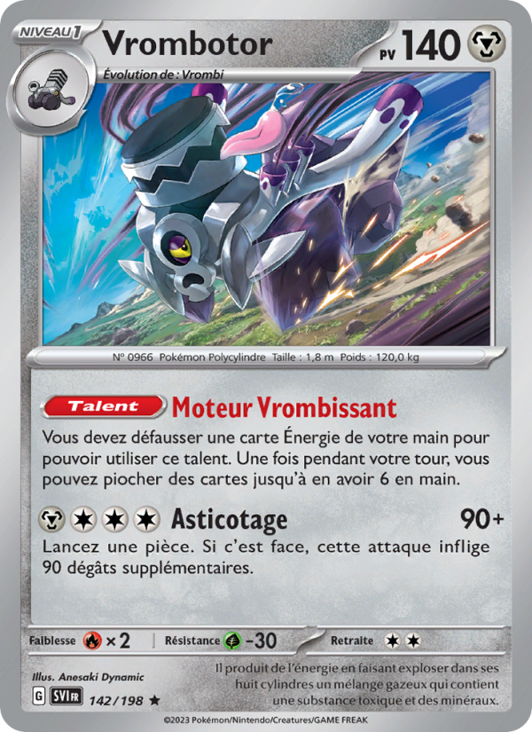 Vrombotor 142 — Écarlate et Violet (French Pokémon TCG card)