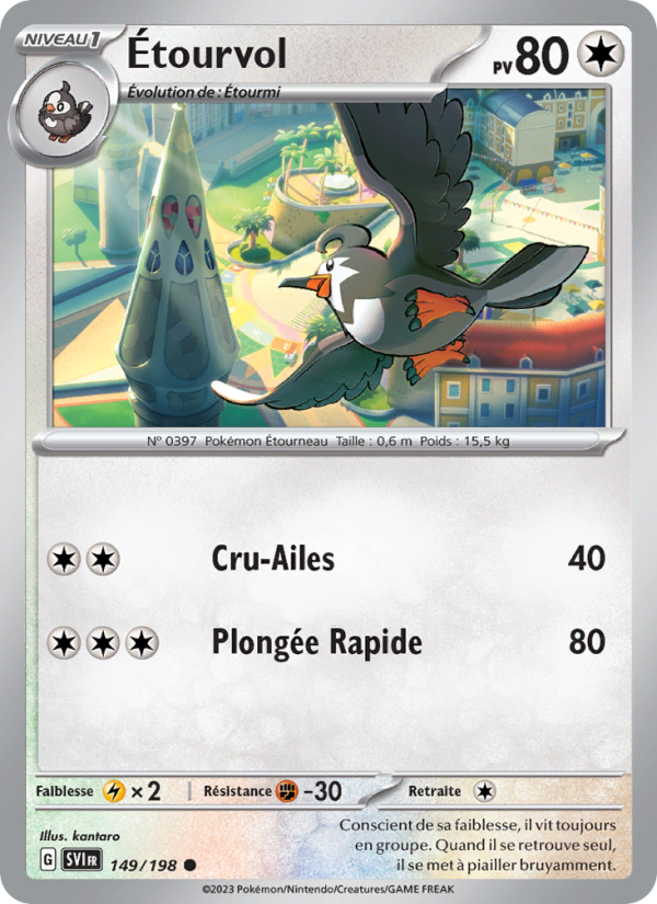 Étourvol 149 — Écarlate et Violet (French Pokémon TCG card)