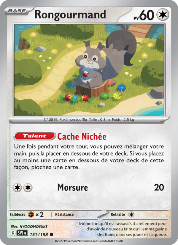 Rongourmand 151 — Écarlate et Violet (French Pokémon TCG card)