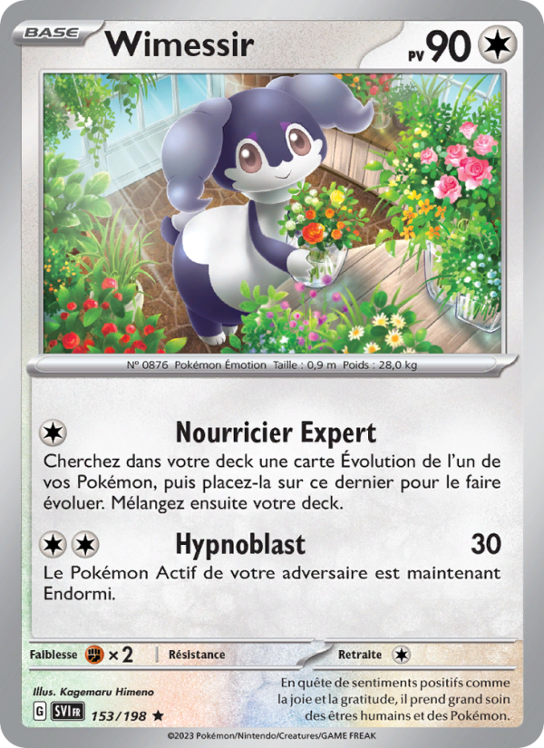 Wimessir 153 — Écarlate et Violet (French Pokémon TCG card)