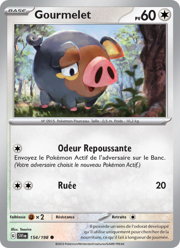 Gourmelet 154 — Écarlate et Violet (French Pokémon TCG card)