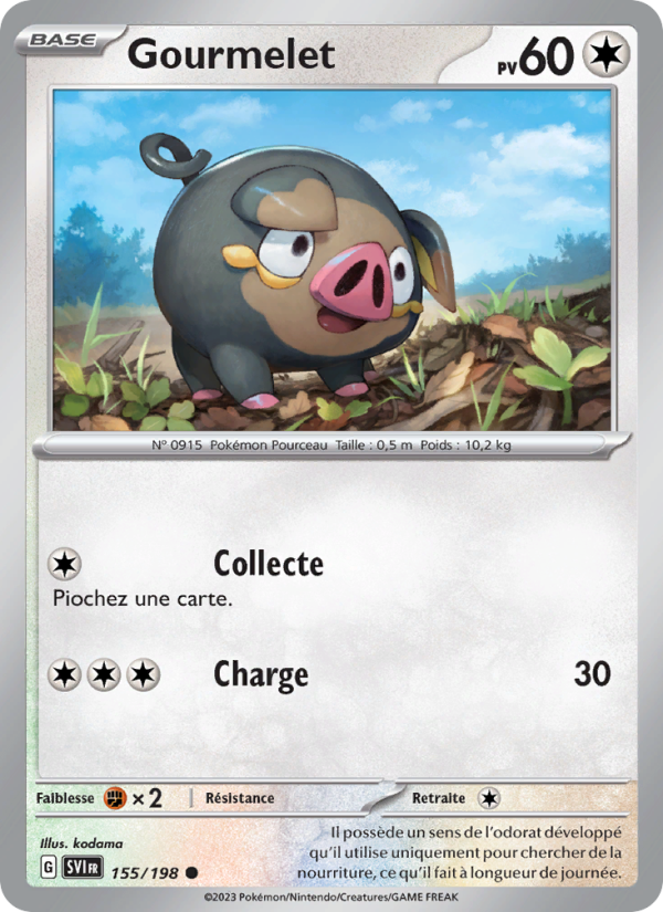 Gourmelet 155 — Écarlate et Violet (French Pokémon TCG card)
