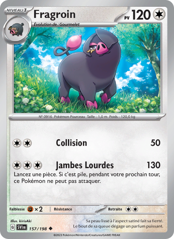 Fragroin 157 — Écarlate et Violet (French Pokémon TCG card)
