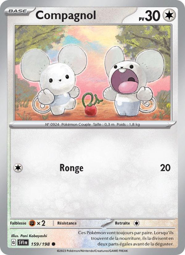 Compagnol 159 — Écarlate et Violet (French Pokémon TCG card)