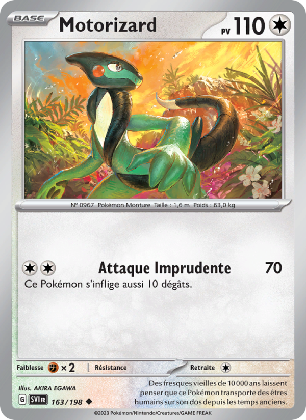 Motorizard 163 — Écarlate et Violet (French Pokémon TCG card)