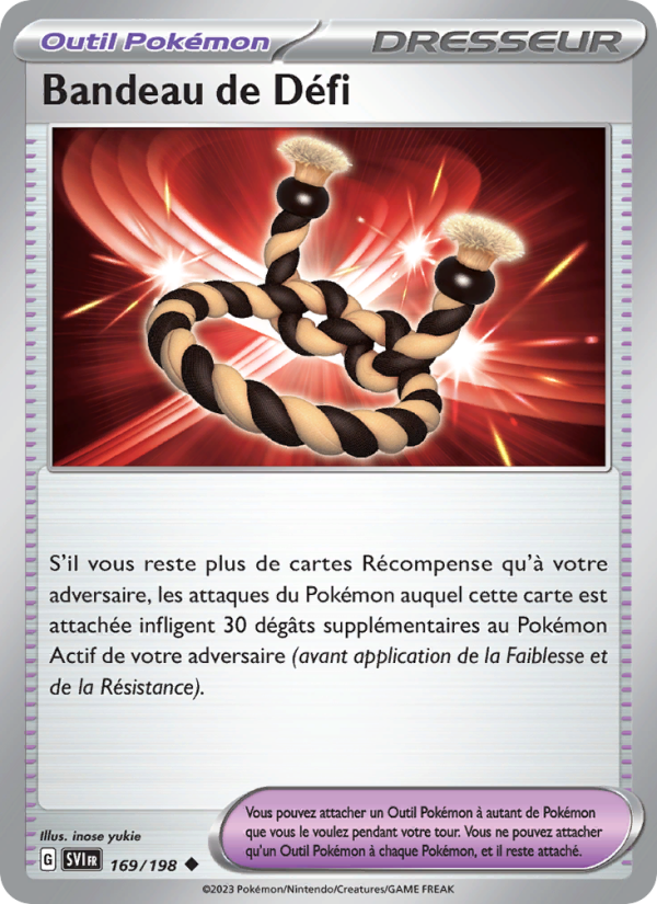 Bandeau de Défi 169 — Écarlate et Violet (French Pokémon TCG card)