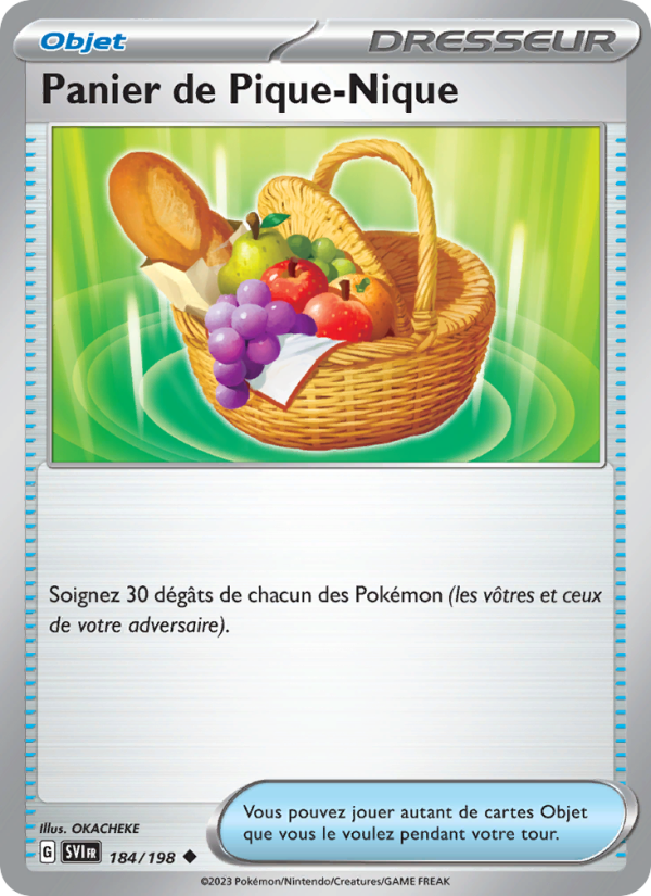 Panier de Pique-Nique 184 — Écarlate et Violet (French Pokémon TCG card)