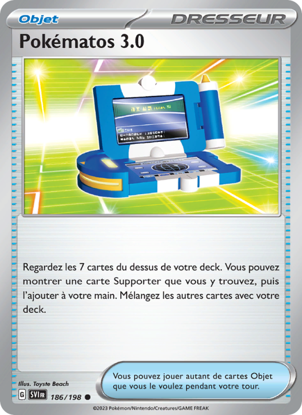 Pokématos 3.0 186 — Écarlate et Violet (French Pokémon TCG card)