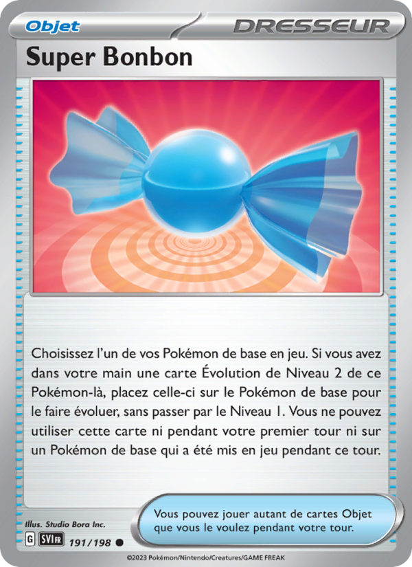 Super Bonbon 191 — Écarlate et Violet (French Pokémon TCG card)