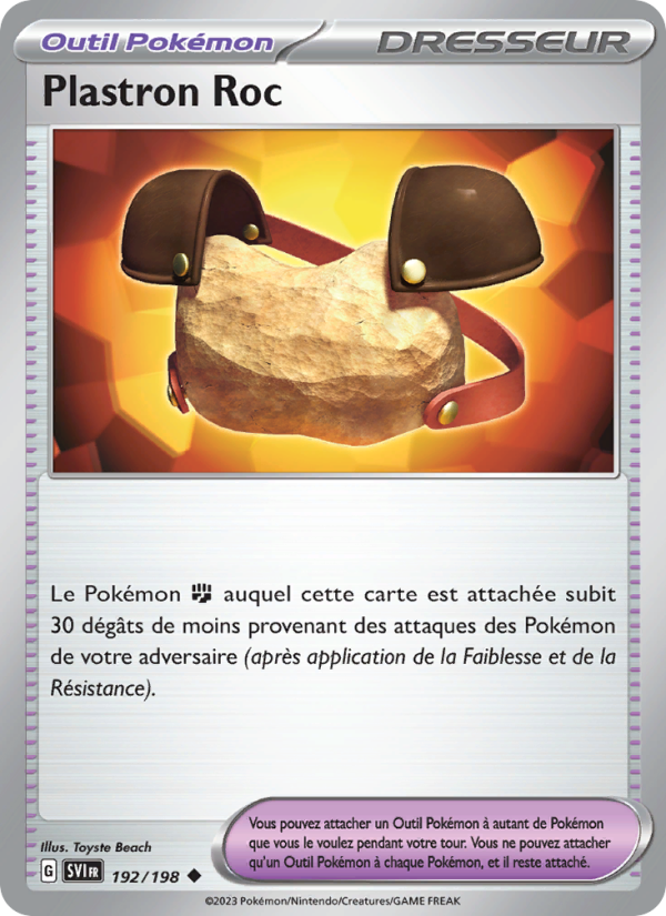 Plastron Roc 192 — Écarlate et Violet (French Pokémon TCG card)