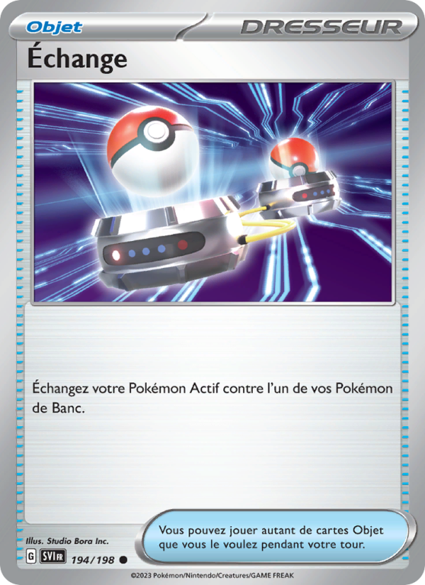 Échange 194 — Écarlate et Violet (French Pokémon TCG card)