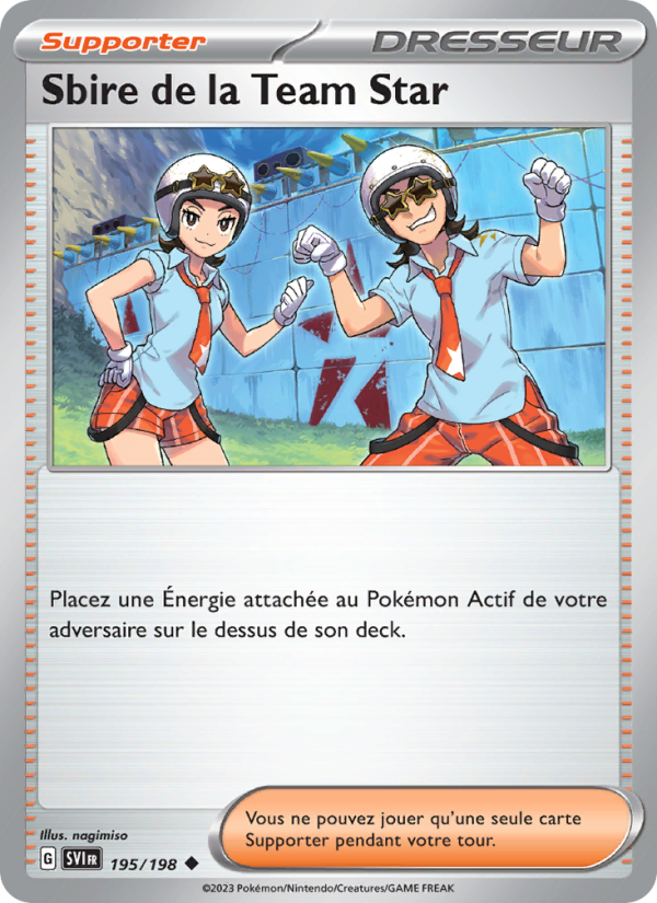 Sbire de la Team Star 195 — Écarlate et Violet (French Pokémon TCG card)