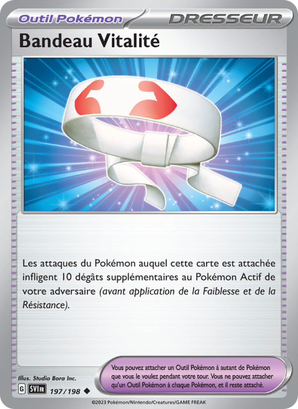 Bandeau Vitalité 197 — Écarlate et Violet (French Pokémon TCG card)