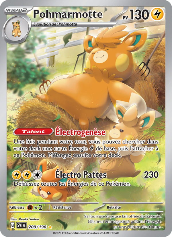 Pohmarmotte 209 — Écarlate et Violet (French Pokémon TCG card)