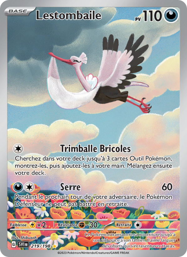 Lestombaile 219 — Écarlate et Violet (French Pokémon TCG card)