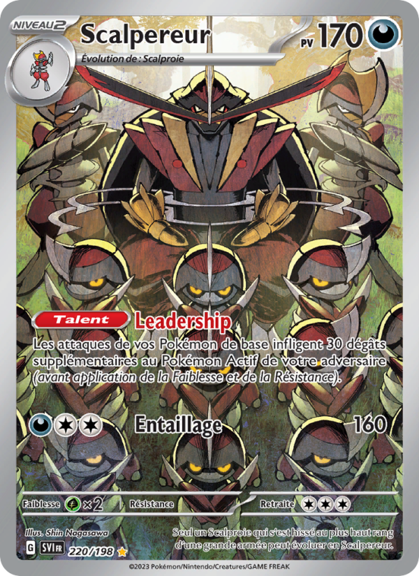 Scalpereur 220 — Écarlate et Violet (French Pokémon TCG card)