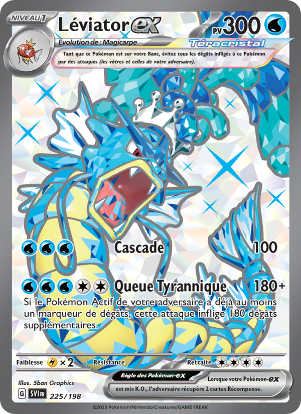 Léviator-ex 225 — Écarlate et Violet (French Pokémon TCG card)