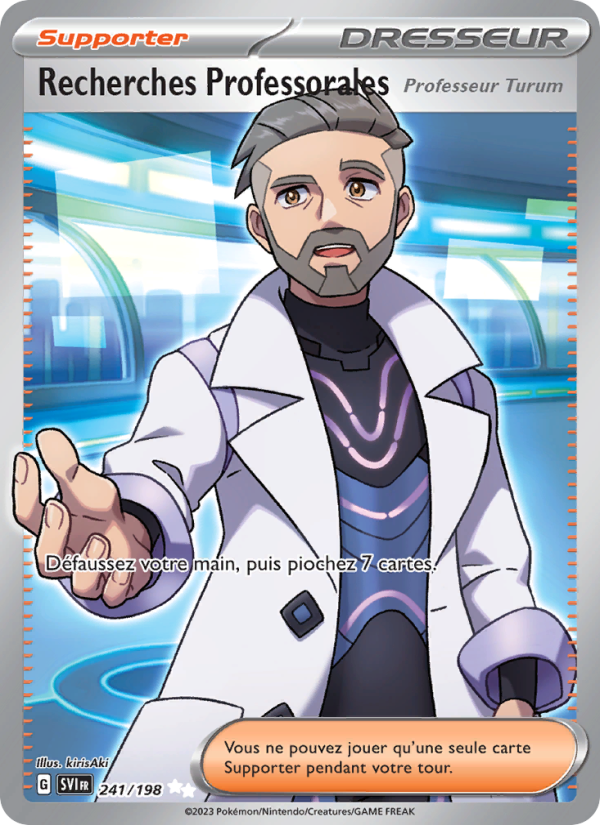 Recherches Professorales 241 — Écarlate et Violet (French Pokémon TCG card)