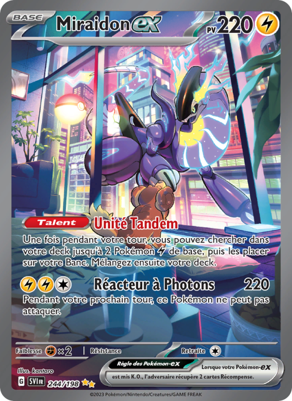 Miraidon-ex 244 — Écarlate et Violet (French Pokémon TCG card)