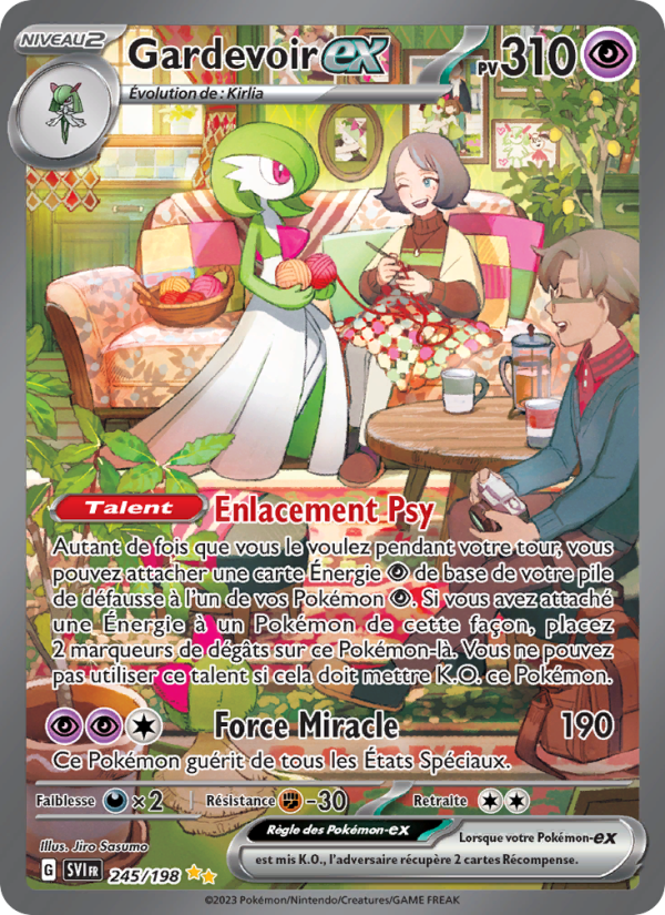 Gardevoir-ex 245 — Écarlate et Violet (French Pokémon TCG card)