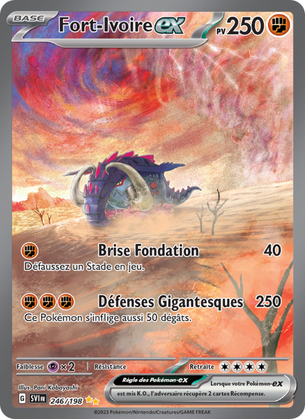 Fort-Ivoire-ex 246 — Écarlate et Violet (French Pokémon TCG card)