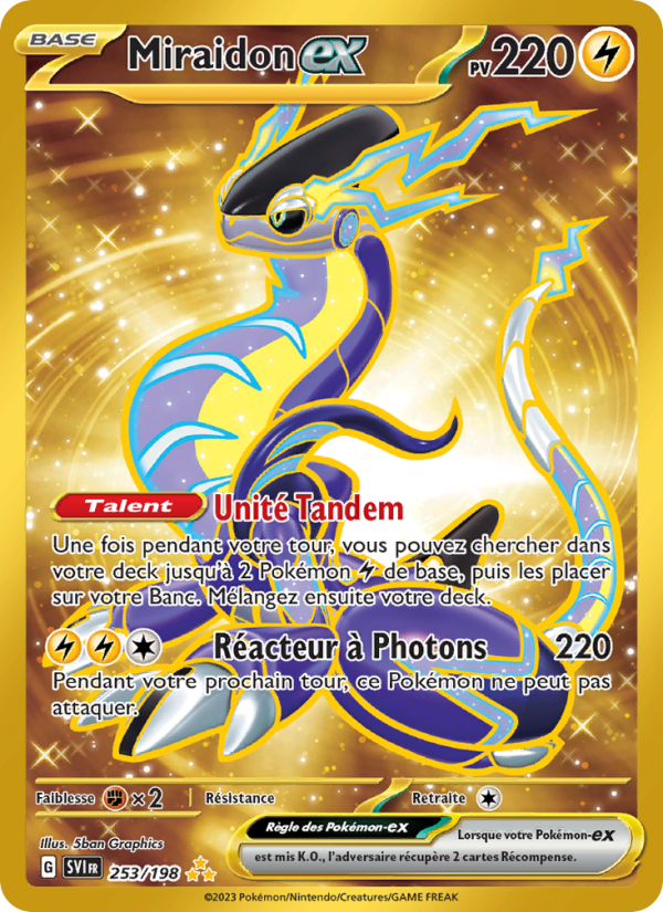 Miraidon-ex 253 — Écarlate et Violet (French Pokémon TCG card)